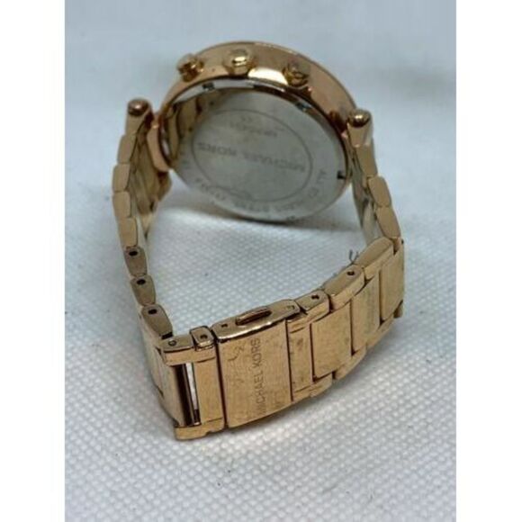 Michael Kors MK5491 Women's Watch Chronograph Rose Gold Analog 38mm Quartz D203 - Picture 9 of 9